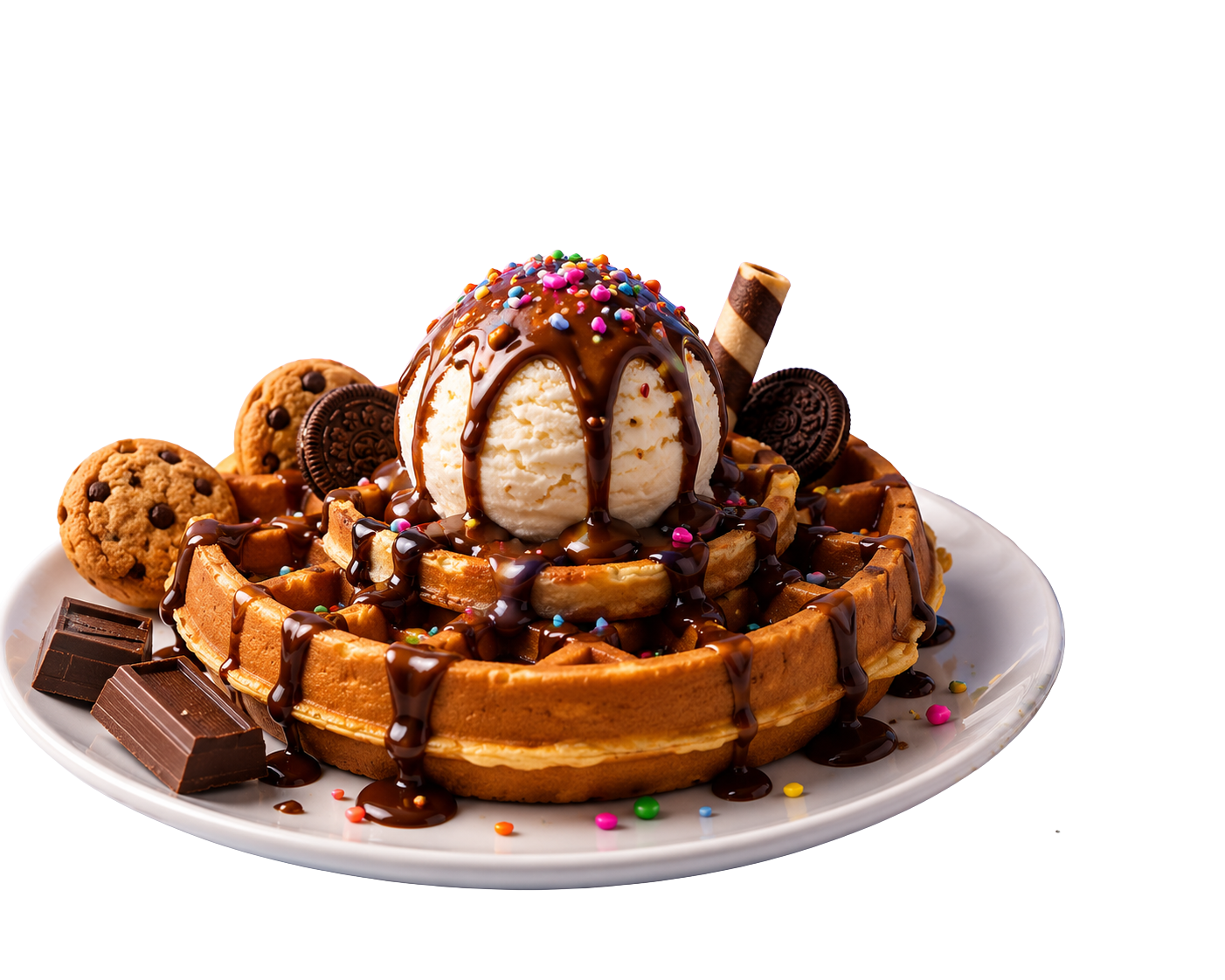 Freshly Baked Dora Delight Waffle Plate